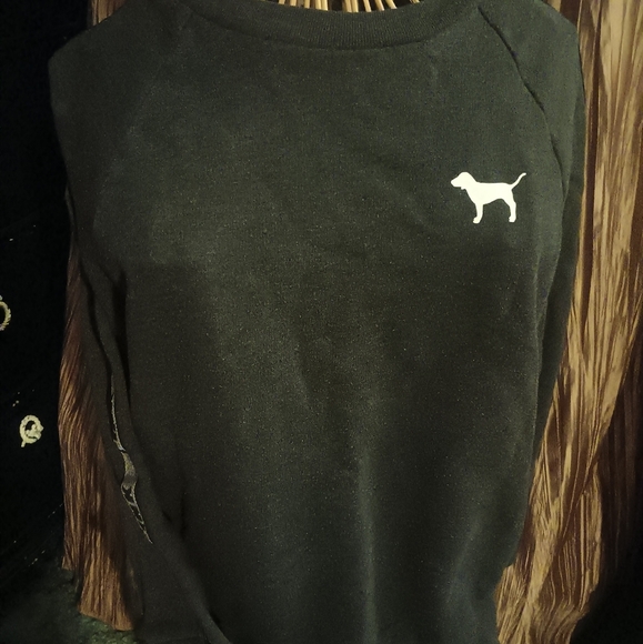 🤠Victoria's Secret Pink Pull over Sweatshirt Size Small - Picture 2 of 6